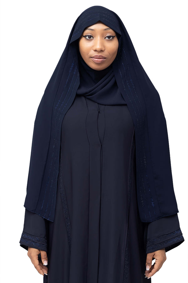 Ayla Ghashwa in Navy | Al Shams Abayas_1