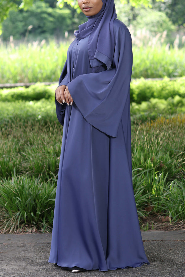 Dunya Abaya in Denim Blue | Al Shams Abayas_2