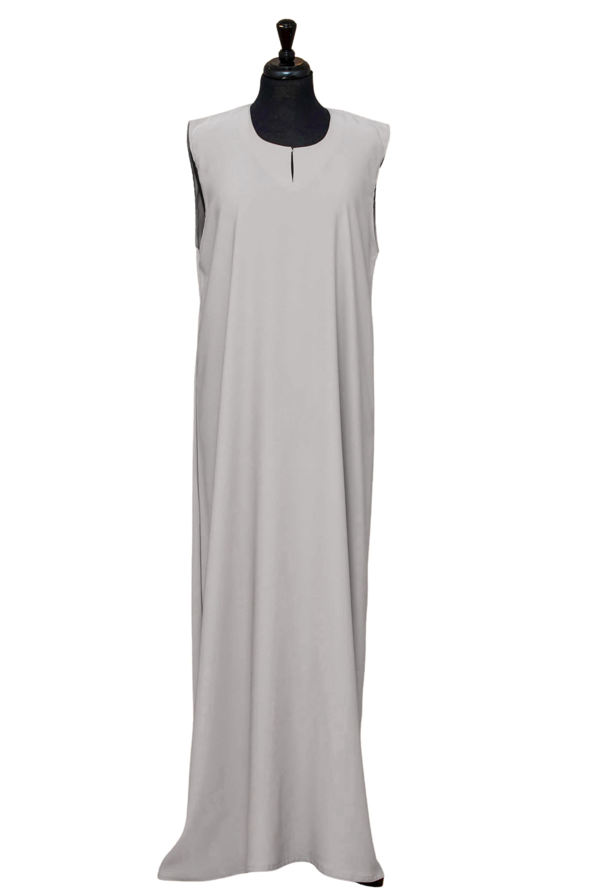 Essential Maxi Sheath Dress in Gray | Al Shams Abayas