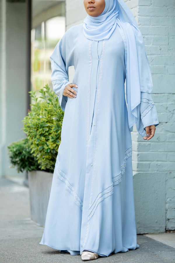 Hanan Abaya in Azure | Al Shams Abayas_1