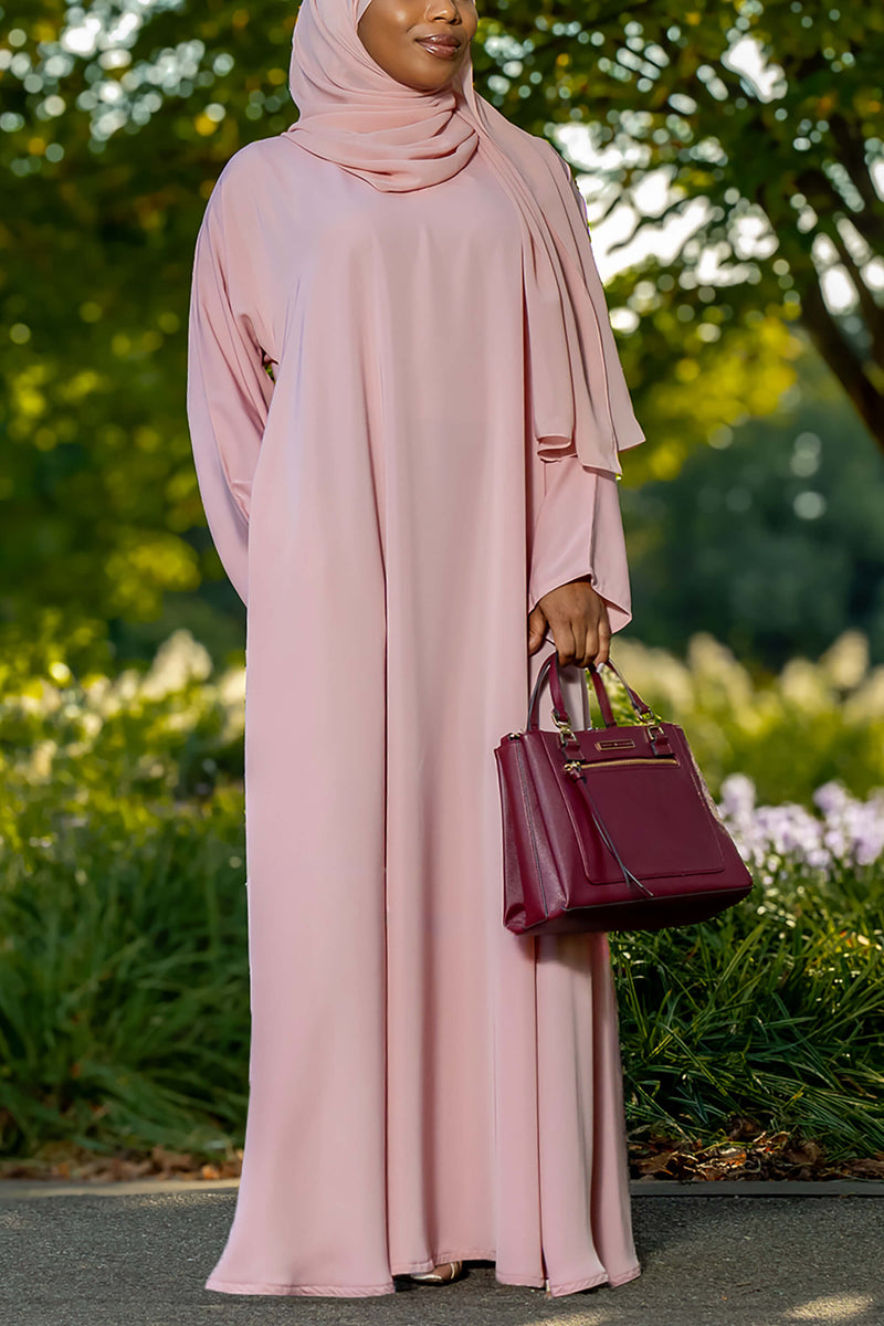 Madison Abaya in Pink | Al Shams Abayas_8
