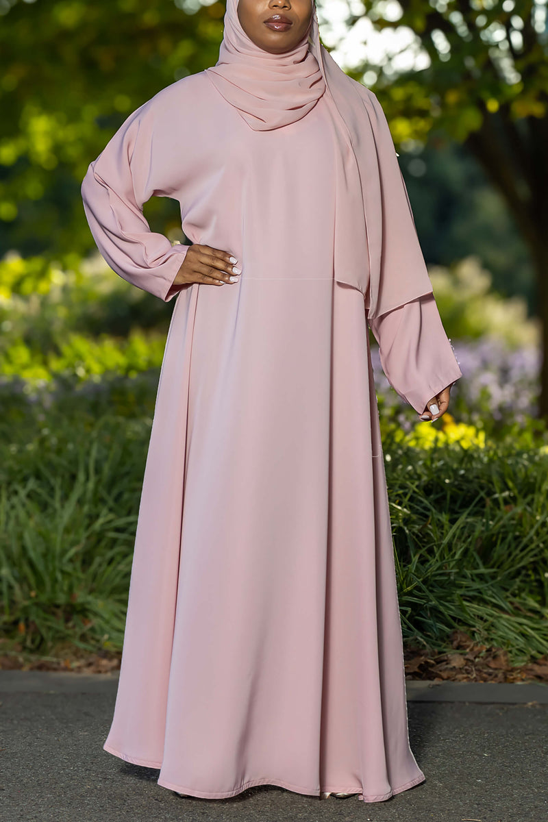 Madison Abaya in Pink | Al Shams Abayas_4
