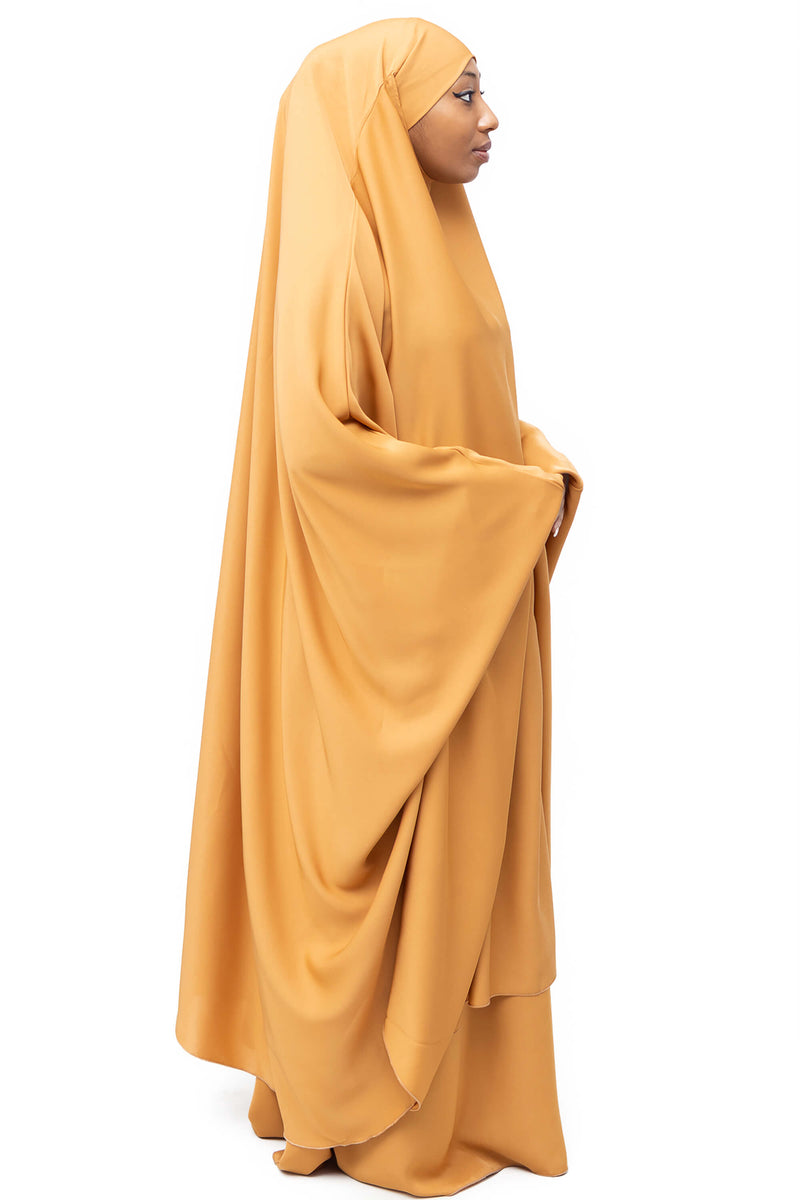 Mahasen Jilbab in Golden Honey | Al Shams Abayas_2