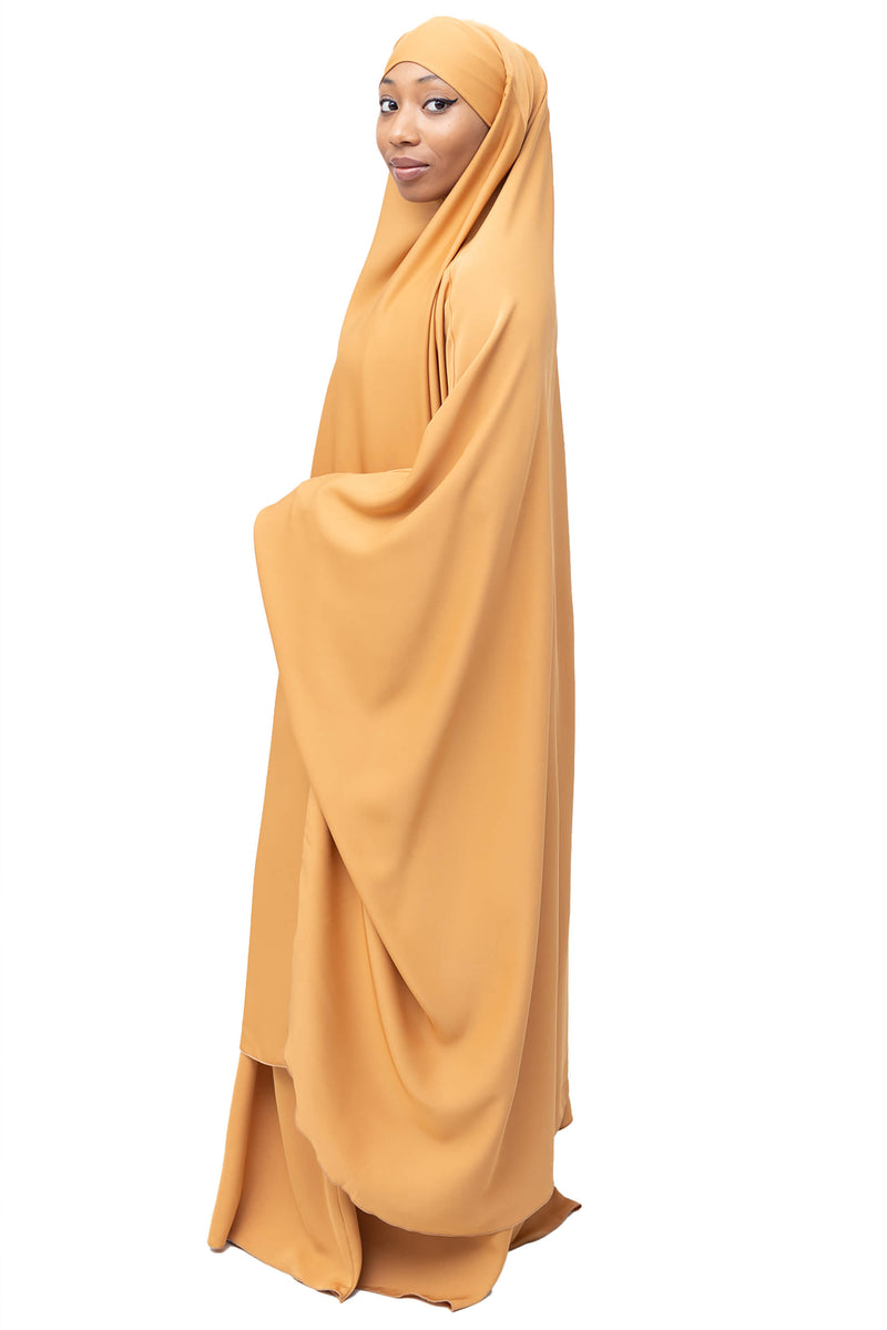 Mahasen Jilbab in Golden Honey | Al Shams Abayas_4
