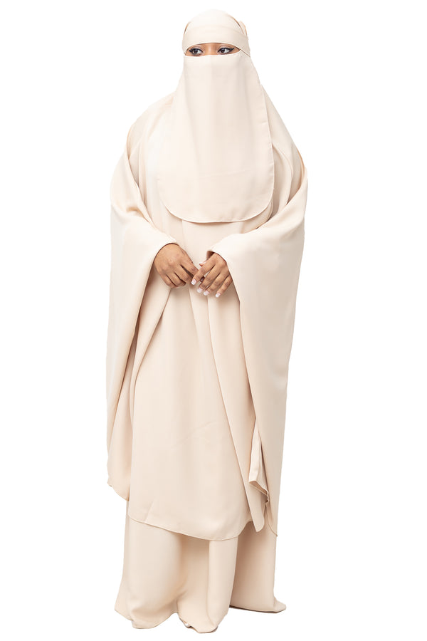 Mahasen Jilbab in Cream | Al Shams Abayas_10
