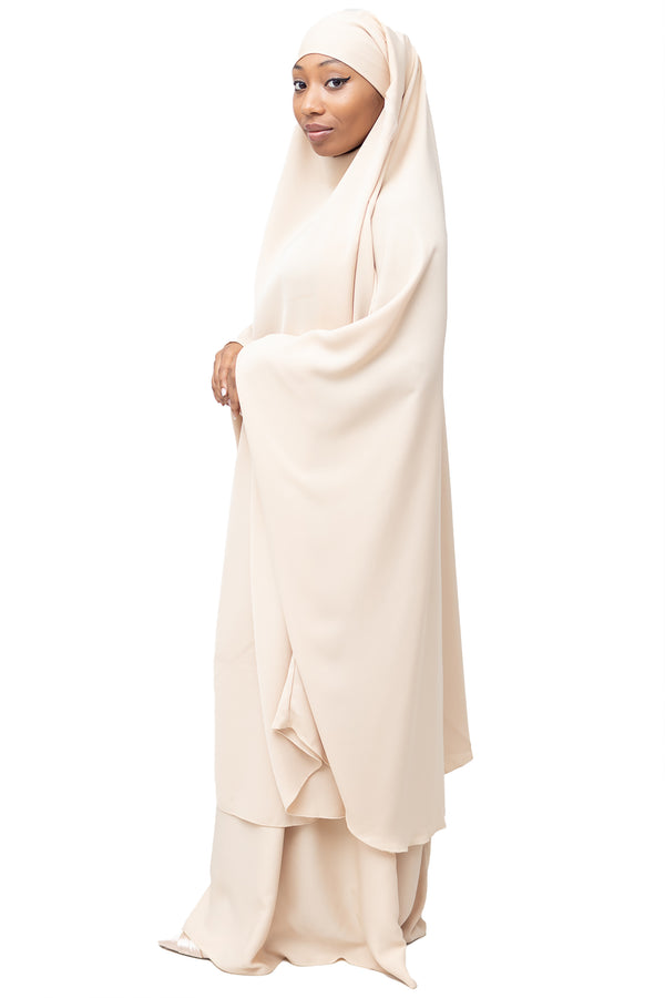 Mahasen Jilbab in Cream | Al Shams Abayas_3
