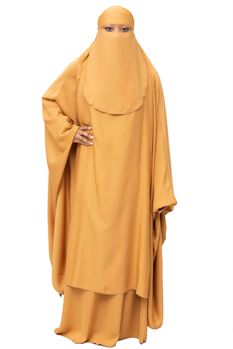 Mahasen Jilbab in Golden Honey | Al Shams Abayas_6