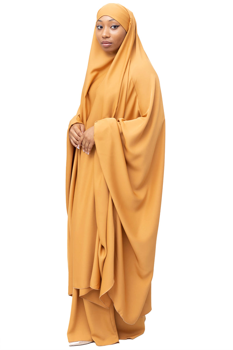 Mahasen Jilbab in Golden Honey | Al Shams Abayas_8