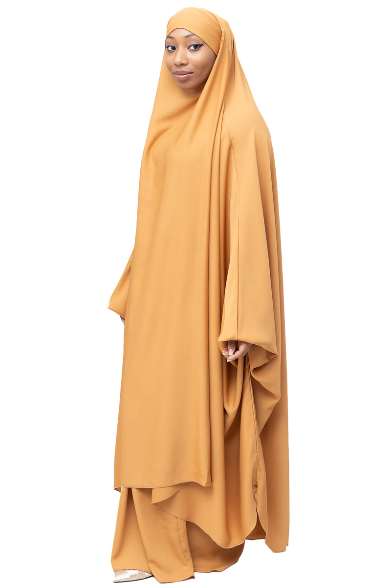 Mahasen Jilbab in Golden Honey | Al Shams Abayas_9
