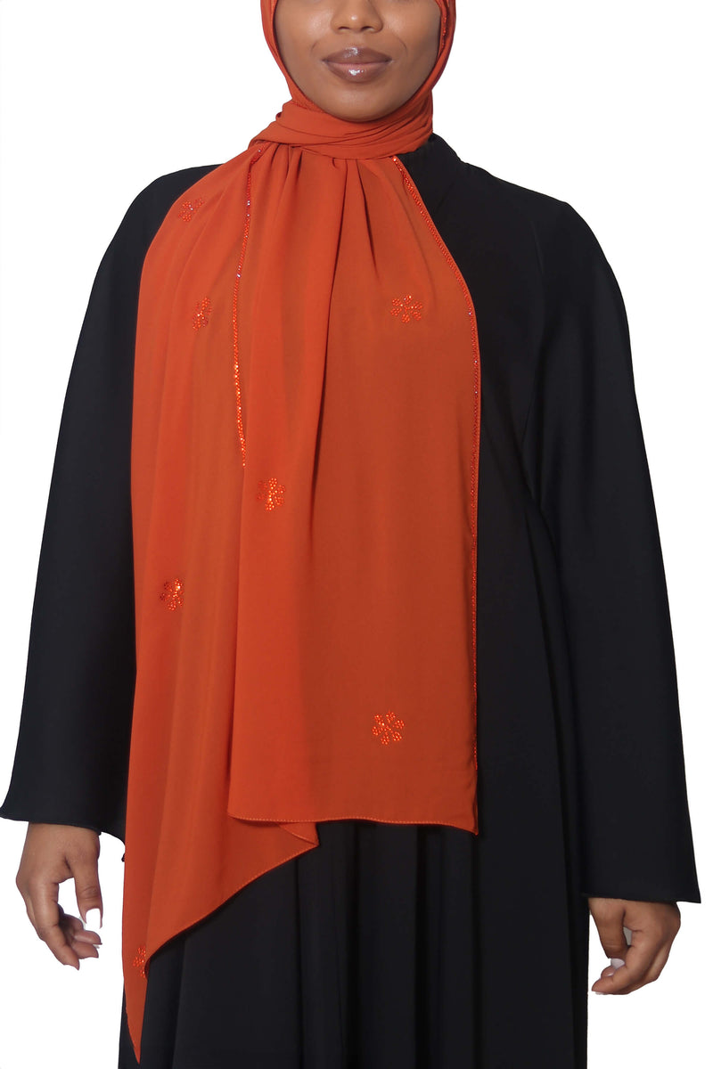 Manhattan in Fiery Orange | Al Shams Abayas_2