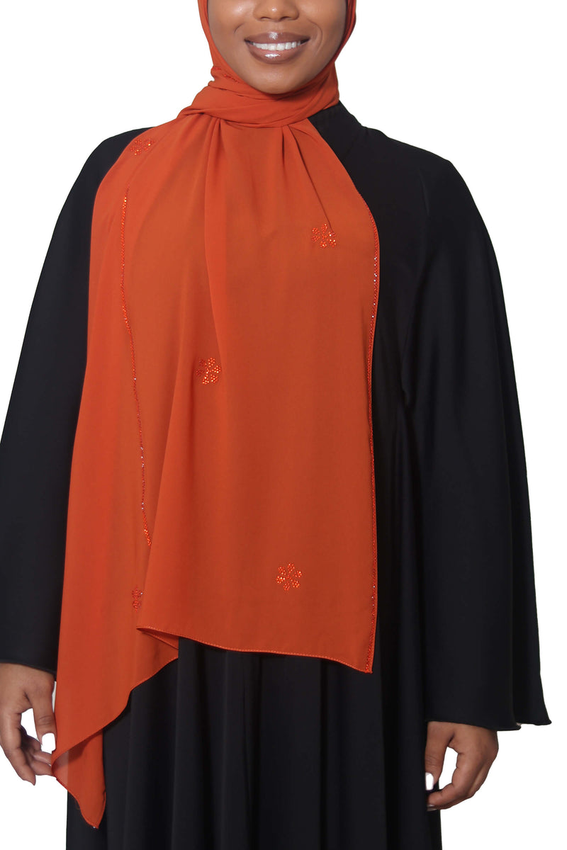 Manhattan in Fiery Orange | Al Shams Abayas_1