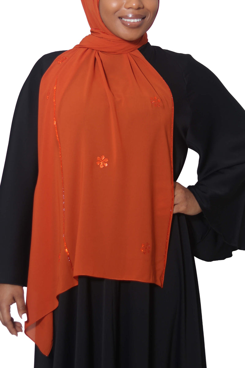 Manhattan in Fiery Orange | Al Shams Abayas_3