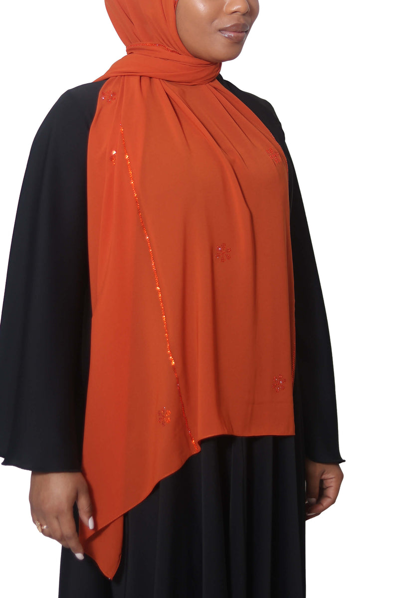 Manhattan in Fiery Orange | Al Shams Abayas_4