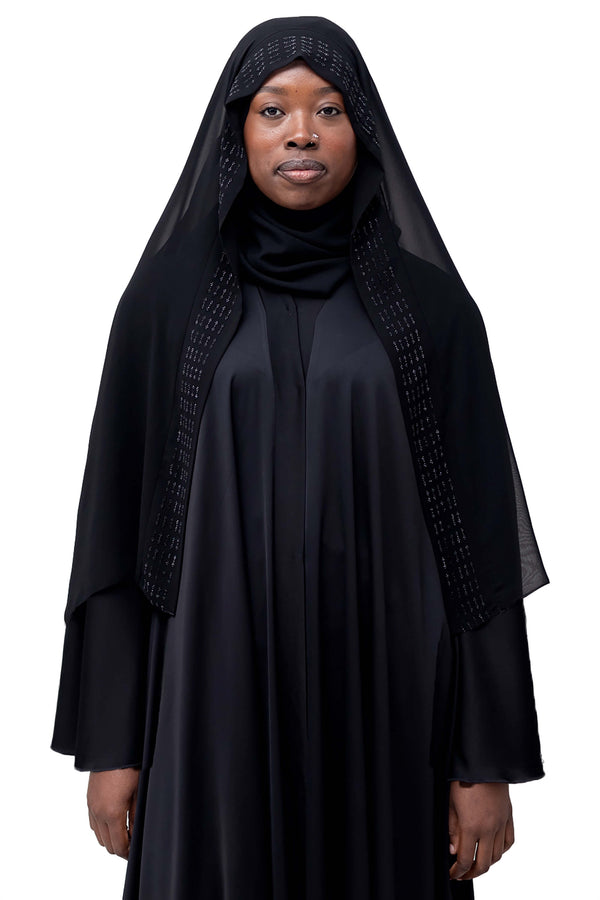 Rahma Ghashwa in Black | Al Shams Abayas_1
