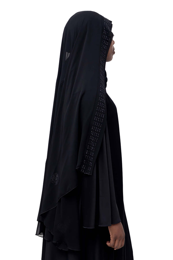 Rahma Ghashwa in Black | Al Shams Abayas_5