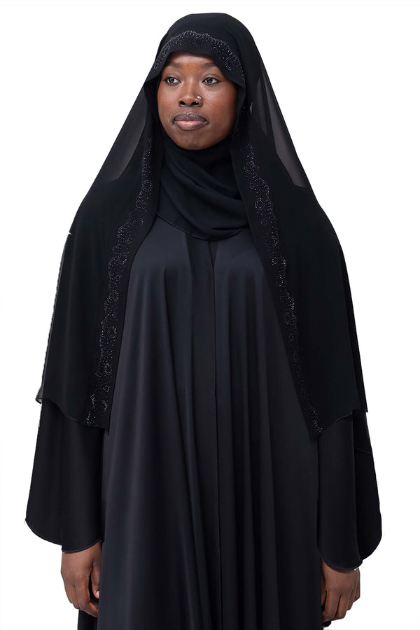 Saba Ghashwas in Black | Al Shams Abayas_1