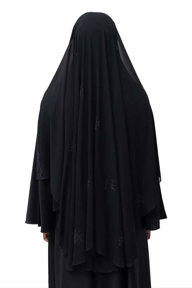 Saba Ghashwas in Black | Al Shams Abayas_5