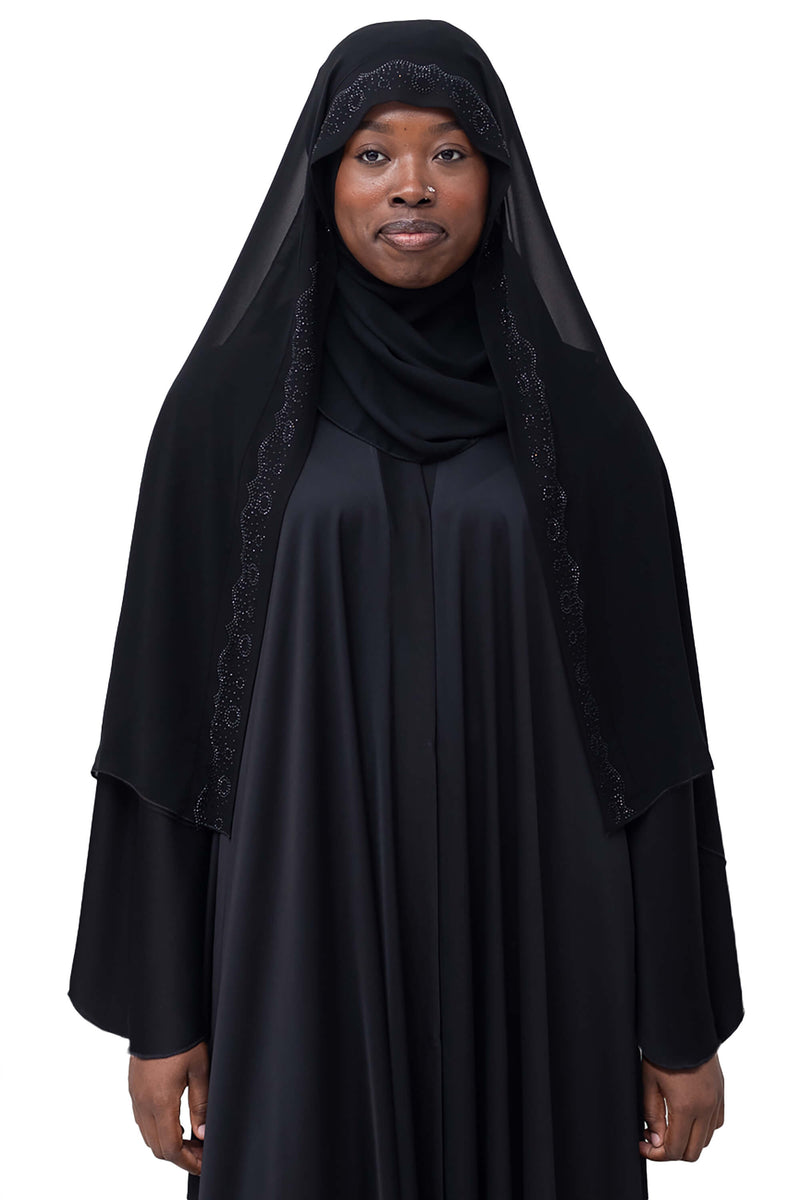 Saba Ghashwas in Black | Al Shams Abayas_6