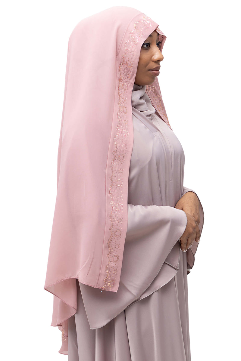 Saba Ghashwa in Blush | Al Shams Abayas_4
