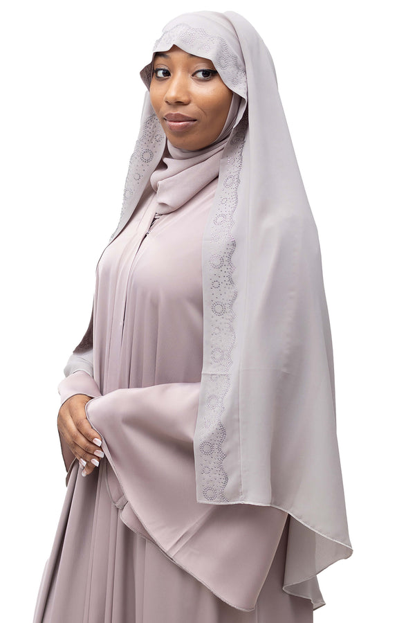 Saba Ghashwa in Taupe | Al Shams Abayas_1