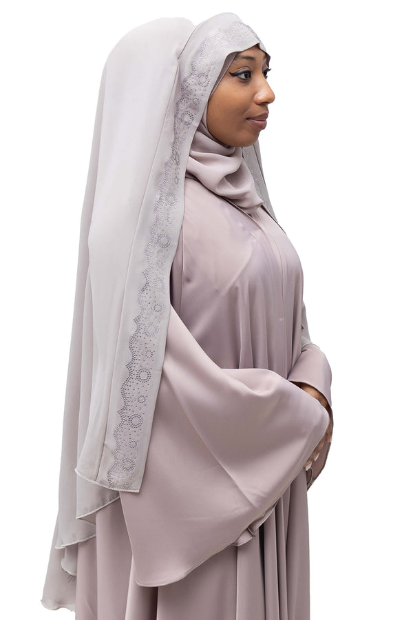 Saba Ghashwa in Taupe | Al Shams Abayas_3