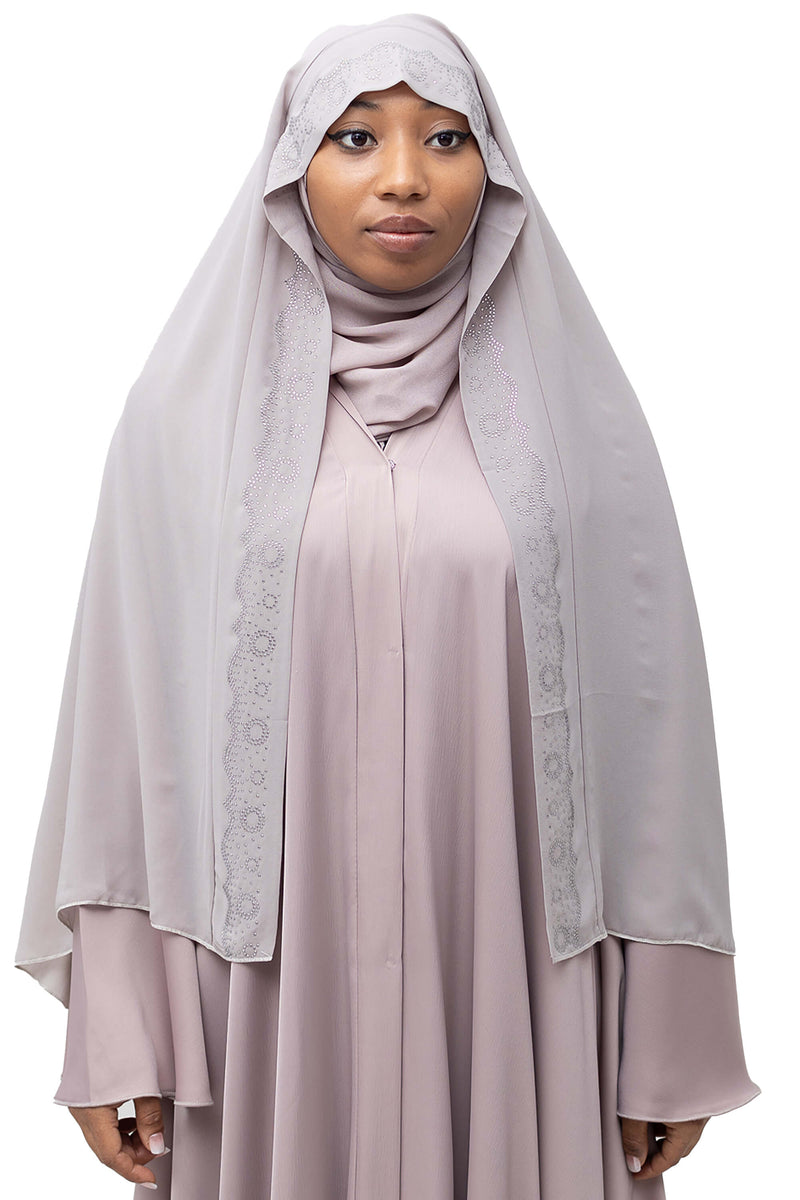 Saba Ghashwa in Taupe | Al Shams Abayas_5