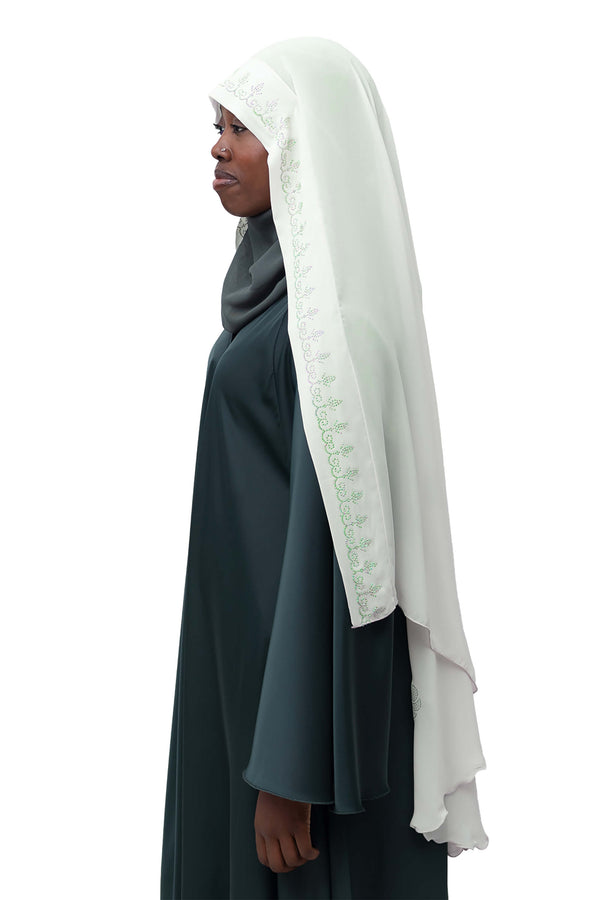 Serene Ghashwa in Soft Mint | Al Shams Abayas_1