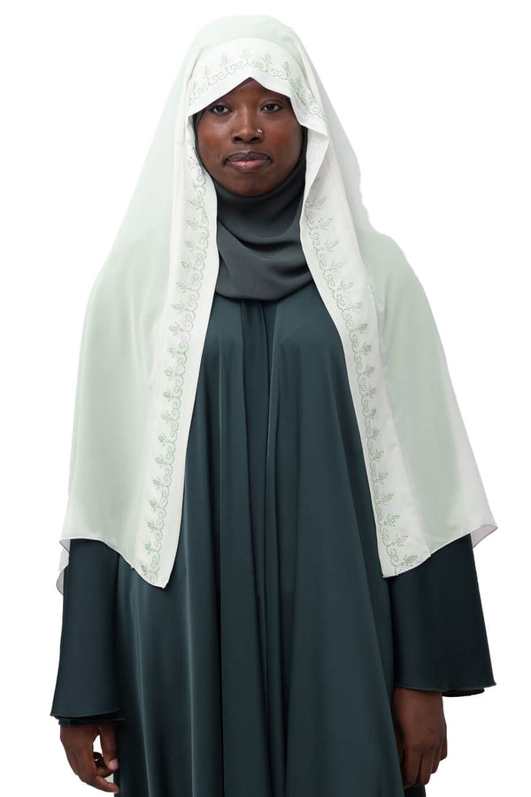 Serene Ghashwa in Soft Mint | Al Shams Abayas_2