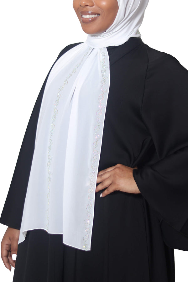 Serene in White | Al Shams Abayas_1