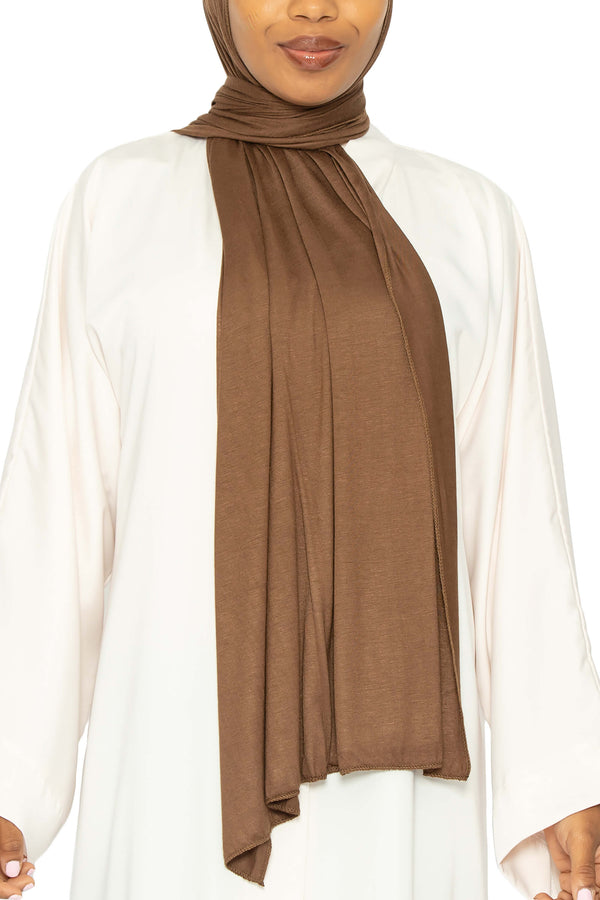 Jersey Hijab Toffee | Al Shams Abayas 1