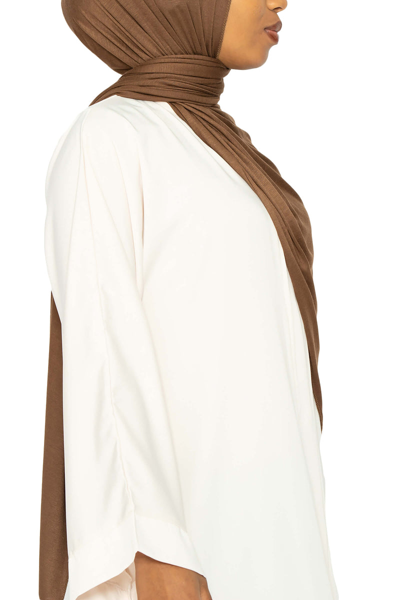 Jersey Hijab Toffee | Al Shams Abayas 3