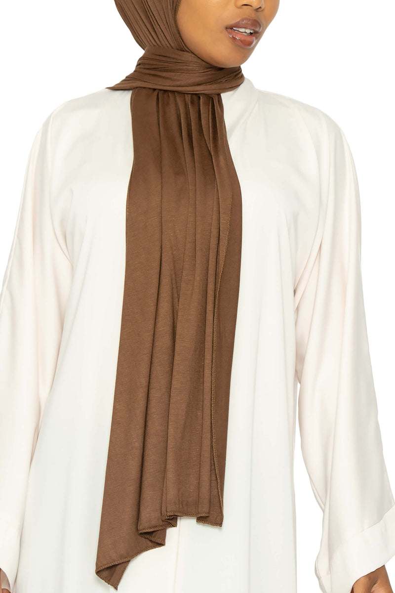 Jersey Hijab Toffee | Al Shams Abayas 6