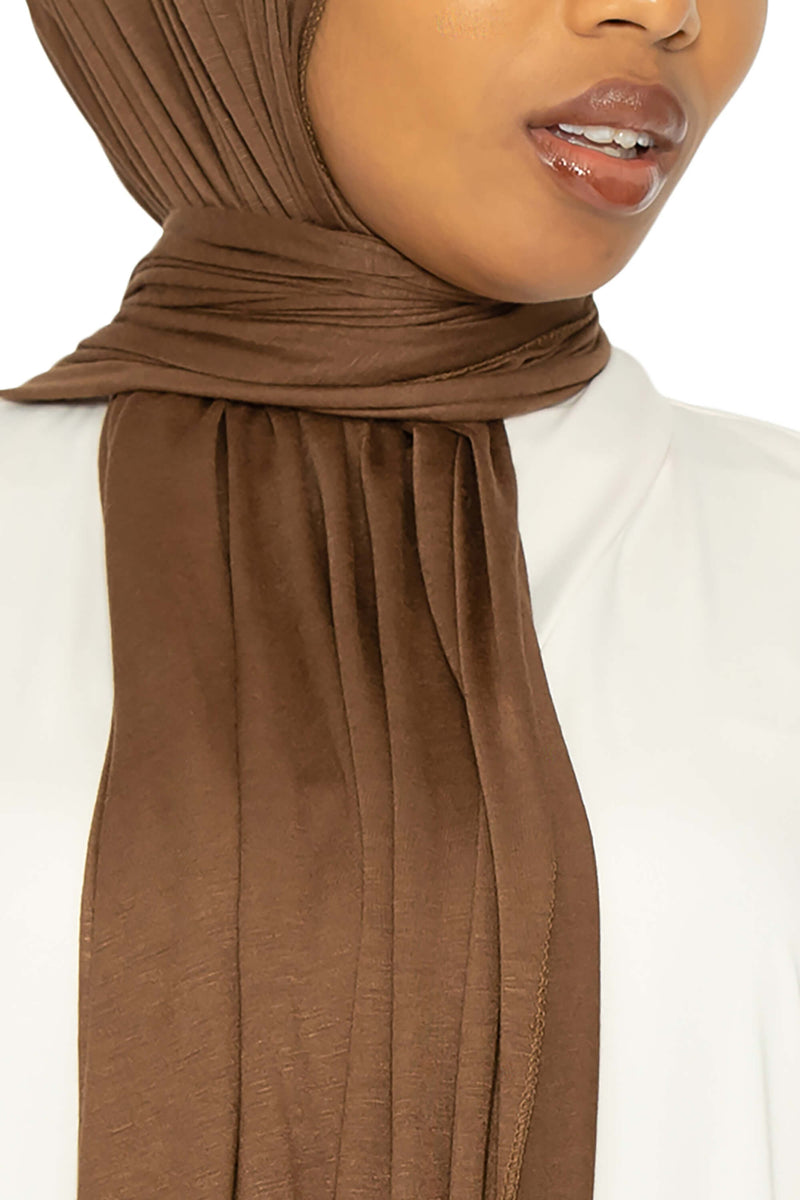 Jersey Hijab Toffee | Al Shams Abayas 7